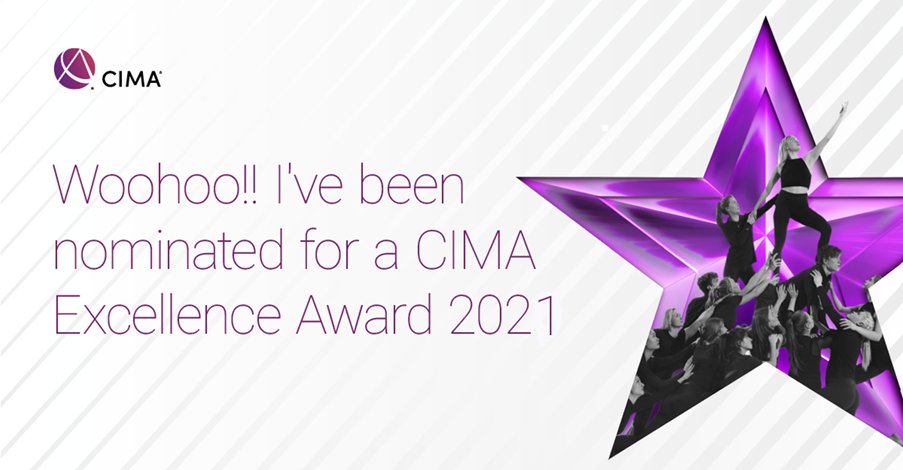 MagretOlar's tweet photo. Thank you for the nomination!!!
#CIMAExcellence https://t.co/4XTaAVcuys