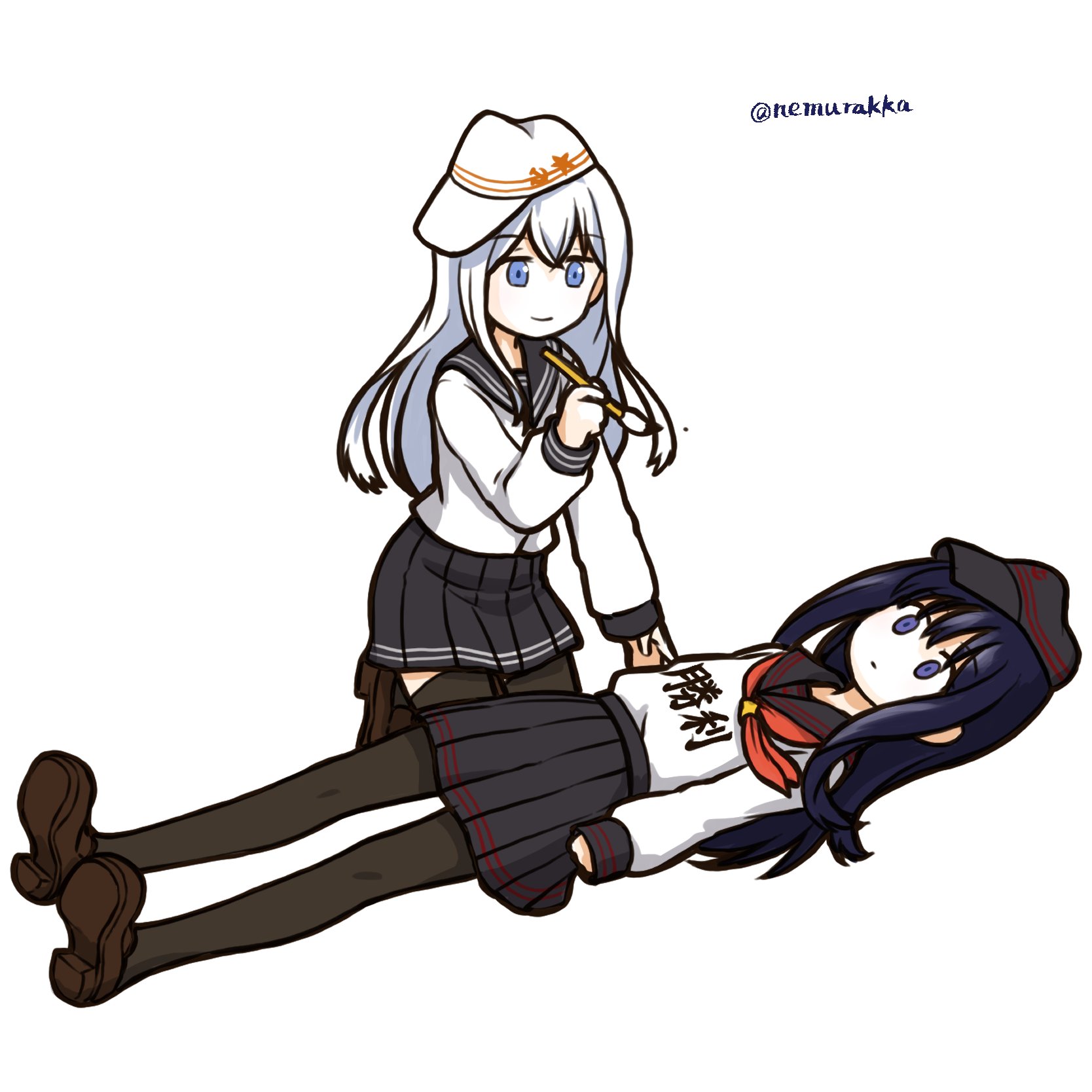 眠 艦これ版深夜の真剣お絵描き60分一本勝負 艦これ版真剣お絵描き60分一本勝負 暁の水平線に勝利を刻みなさい T Co Ceizc2xtfd Twitter