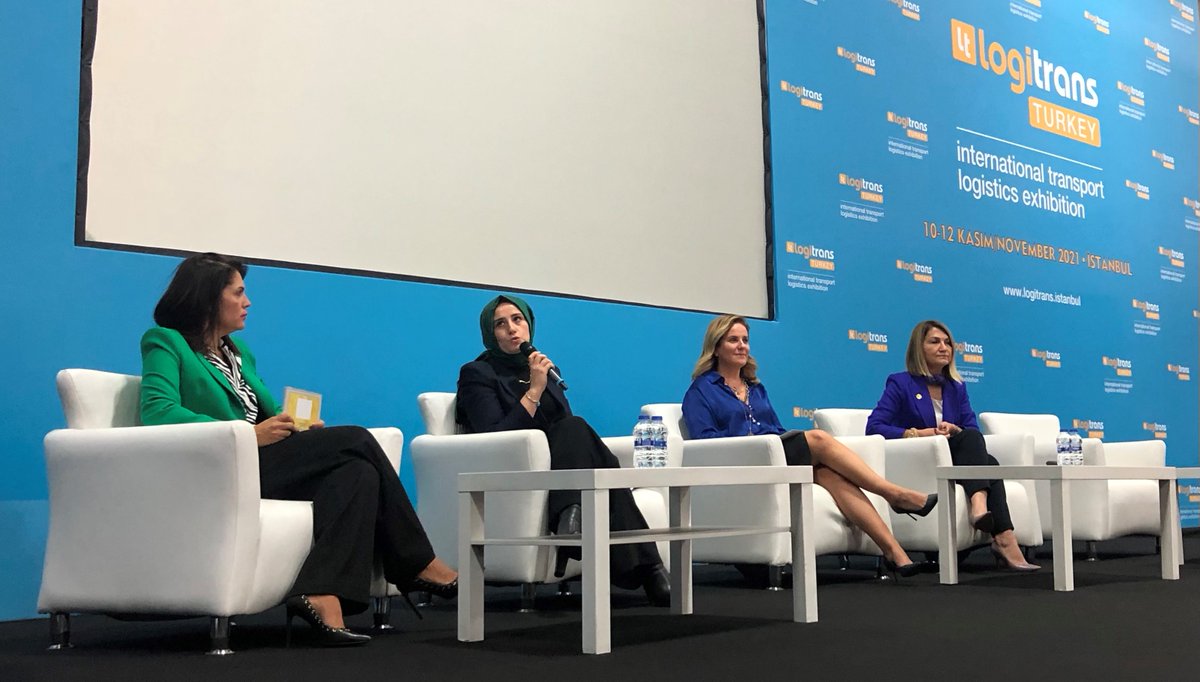 transport_messe's tweet photo. Most recently at the online conference in May 2021 of transport logistic in Munich, we had an all-women panel. We are now continuing this series in Istanbul at @logitrans_fair. Welcome on stage to the Women in Logistics Turkey! https://t.co/78MFa3Jvip