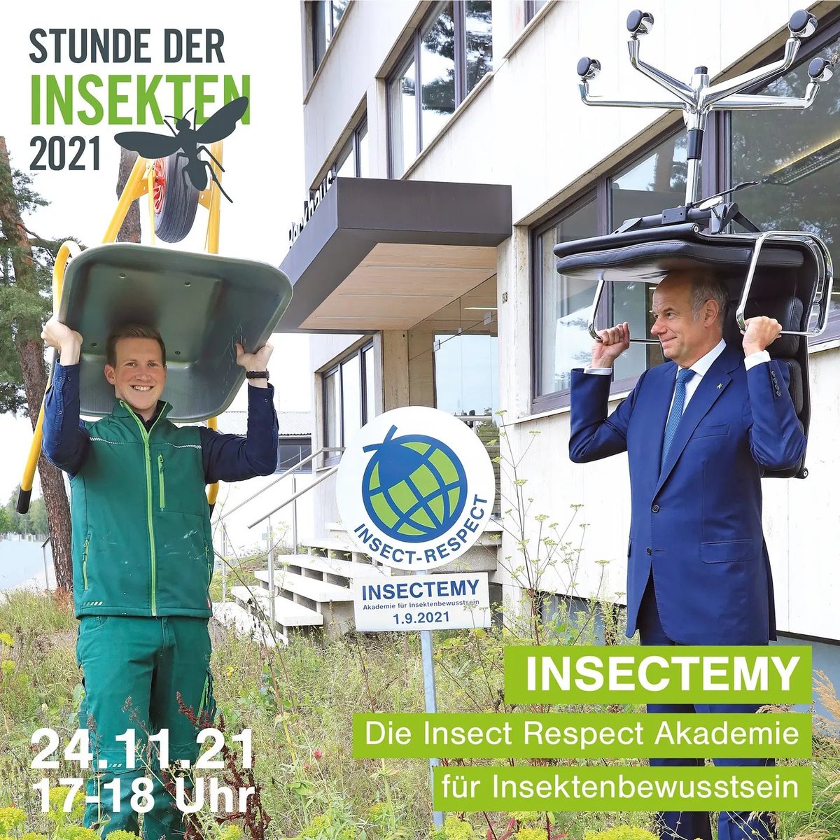 InsectRespect's tweet photo. #Veranstaltungstipp: Herzliche Einladung zur #StundederInsekten am 24. November!
#Insectemy – Insect Respect Akademie für Insektenbewusstsein schult #Gartenbauer, um im deutsprachigen Raum Mio qm Lebensräume für Insekten anzulegen.
#GaLaBau #Gartenbau #Landschaftsbau #kostenlos https://t.co/mA9rBjOxrd