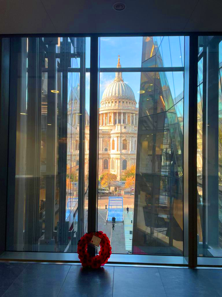 CDW_UK's tweet photo. Today our offices across the UK came together to for #RemembranceDay to remember our Armed Forces and honour them with a 2 minute silence and laying down a wreath in memory of our heroes.#CDWCommunity #CDWSocial https://t.co/1oly7aQuKI
