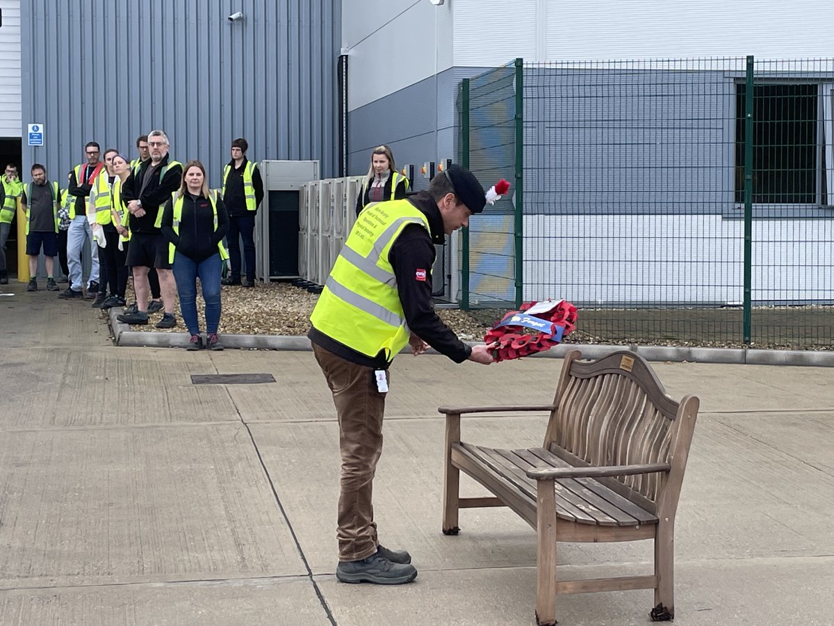 CDW_UK's tweet photo. Today our offices across the UK came together to for #RemembranceDay to remember our Armed Forces and honour them with a 2 minute silence and laying down a wreath in memory of our heroes.#CDWCommunity #CDWSocial https://t.co/1oly7aQuKI