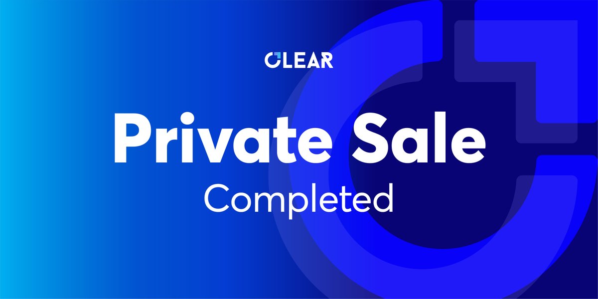 Clear raised $2.5 million from Huobi Ventures, Kronos Research, LD Capital, SpringWind Ventures, Double Peak, Markarian Capital, Gate.io Labs, VRM, Hoo, AC Capital, StillWater, DWeb3, Foresight Ventures, AlphaCoin Fund, NFVentures, Mintable and NPC DAO. #Crypto