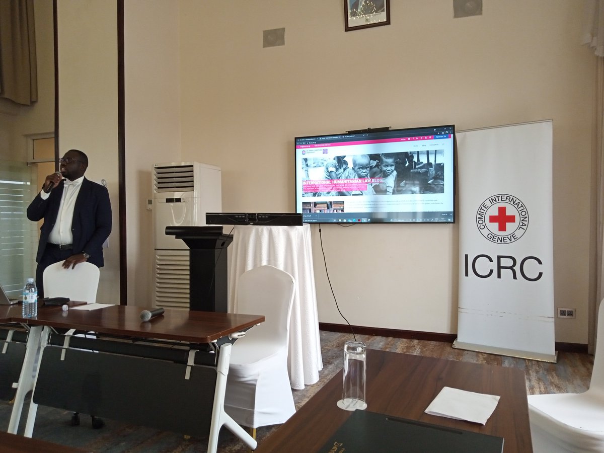 ICRCUganda's tweet photo. With support from @ICRCUganda, @UCUniversity has launched the International Humanitarian Law (IHL) Blog. This is a platform where students, academics and the general public can learn and publish about IHL and related topics. #AcademicRoundtable https://t.co/TEmbVQT4r9