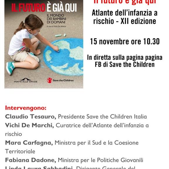 Quelle che crescono oggi sono le prime generazioni dal dopoguerra a cui è davvero successo qualcosa che in modo traumatico modificherà il corso della loro vita. Non c’è più tempo: le scelte che farà il Paese oggi delineeranno irrimediabilmente il suo futuro. #ilfuturoègiàqui