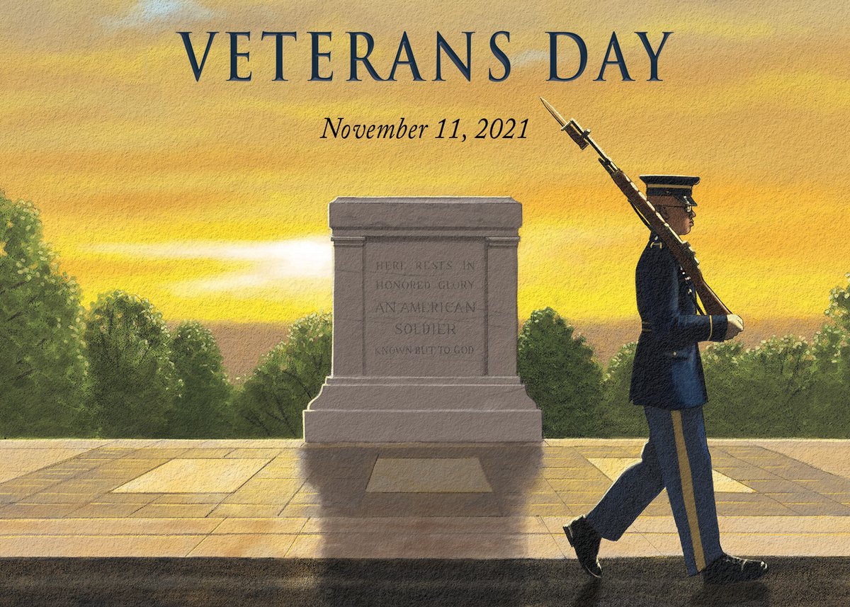 Today, we pay tribute to more than 19 million of our citizens who at one time wore the uniform of the United States military to serve and protect our way of life and principles for which we stand. Happy #VeteransDay. 

(Art courtesy Matt Tavares)