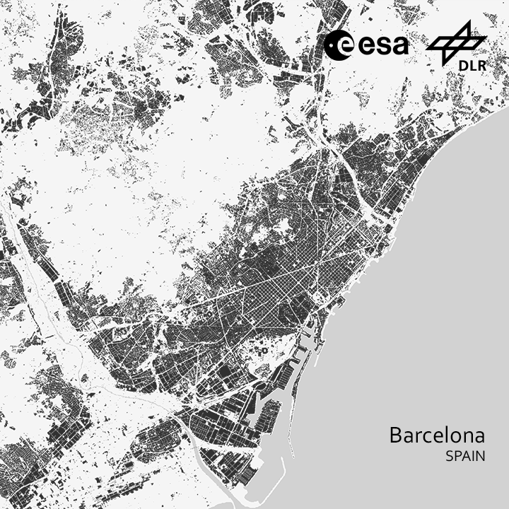 ESA_EO's tweet photo. This dataset was developed by @esa and @DLR_en, in collaboration with @googleearth. The World Settlement Footprint consists of different products, two of which have been publicly released this week #cop26. 

This is the world’s most comprehensive dataset on human settlement. https://t.co/Am9oOdDjd3