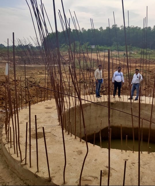 <a href="/PWD_Odisha/">Works Department, Odisha</a> officials led by Er Rathangdhar Rout, Chief Construction Engineer, Eastern Circle, inspected the construction progress of the 152.2 m long High-Level Bridge over Budhabalanga River on B.P.B.M Road and a 76m long High-Level bridge over Ura Nallah on the same road.