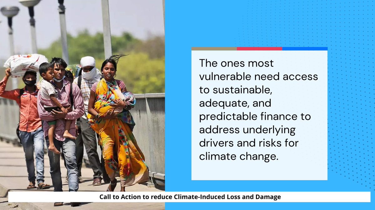 The ones most vulnerable need access to sustainable adequate, and predictable finance to address underlying drivers and risks for Climate Change 

#ClimateActionNow
#ClimateChange
#ClimateCrisis
#TogetherForOurPlanet