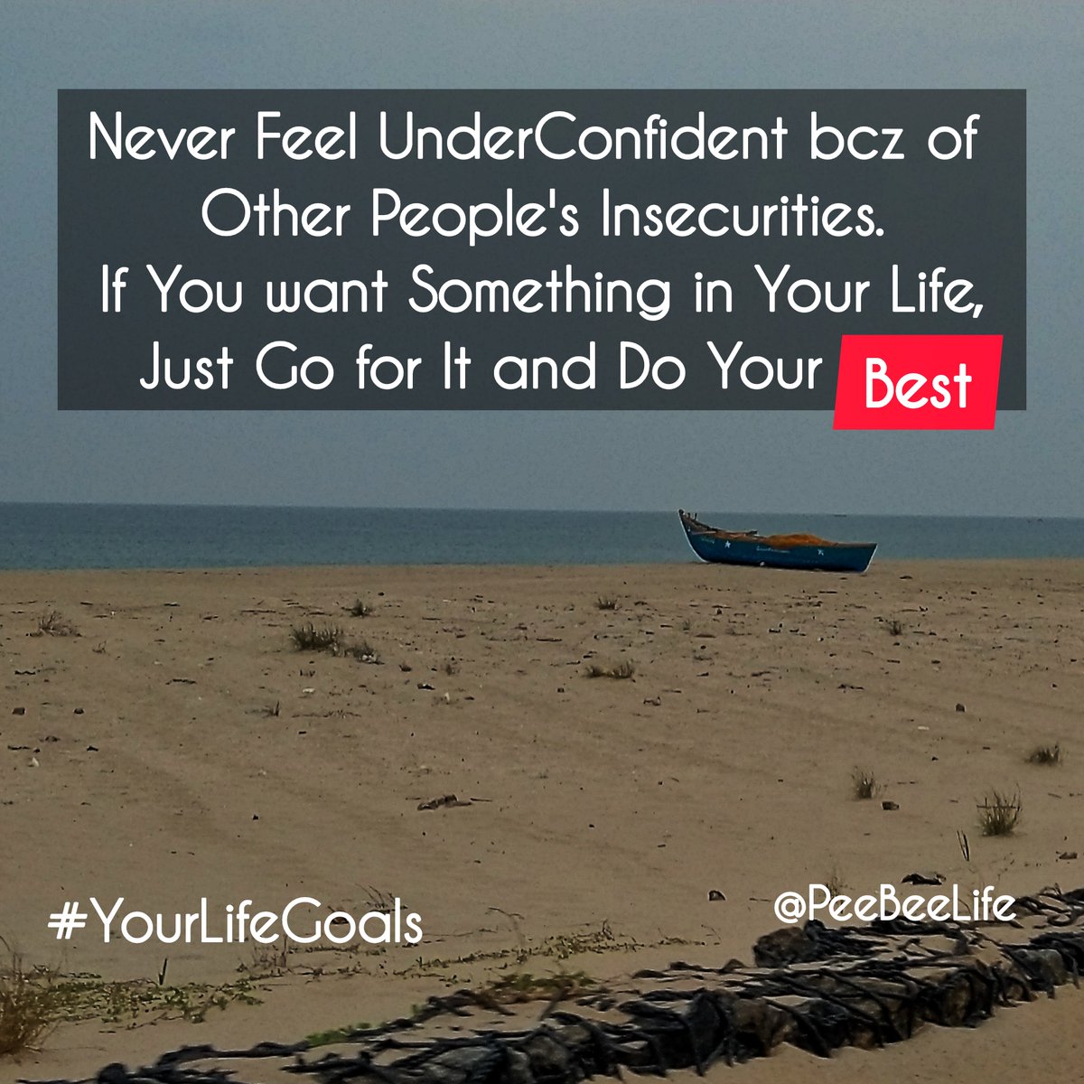 LifePeebee's tweet photo. Never Feel UnderConfident bcz of 
Other People's Insecurities.
If You want Something in Your Life,
Just Go for It and Do Your Best
.
.
#yourgoals #yourstory #yourefforts #yourtime #yourgoalsmatter #yourlifegoals #yourlifeyourway #dowhatyoulove #dowhatyoulike #dowhatmakesyouhappy https://t.co/WNnNw7tZn6