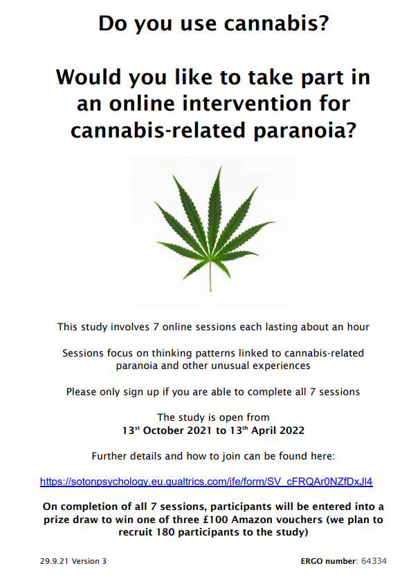 Cannabis Study Soton tweet media