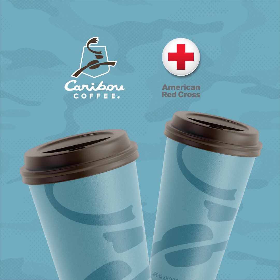 Happy Veterans Day! On November 11th, 25 cents for every cup of hot brewed coffee sold at Caribou Coffee® will be donated to the <a href="/RedCross/">American Red Cross</a> service to the Armed Forces. ☕️💙

For more information on this partnership and to donate, visit: redcross.org/donate/cm/cari…