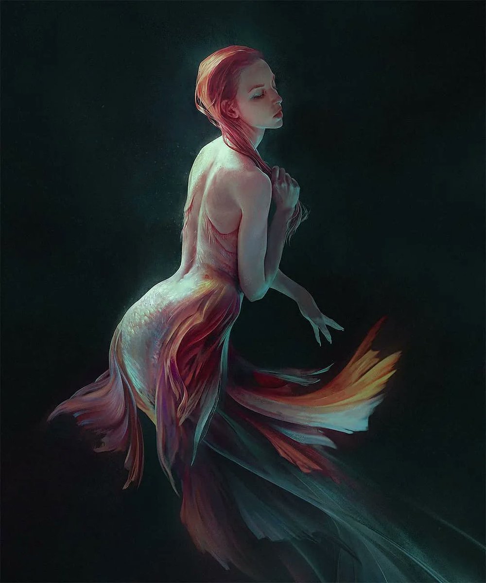 BeautifulBzarre's tweet photo. Sensual and alluring...get swept away in the magic and fantasy of "Siren" by Christophe Young.

#beautifulbizarre #art #mermaid #fantasyart #mermay #mermay2021 #illustration #creature #fantasy #digitalart #digitalpainting #ChristopheYoung https://t.co/OzSpURL74a