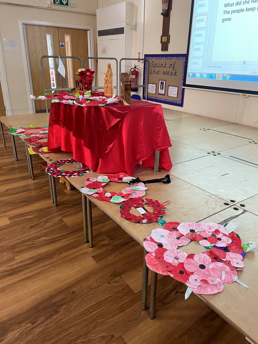 Remembrance Day prayer and reflection at St Teresa's Penwortham