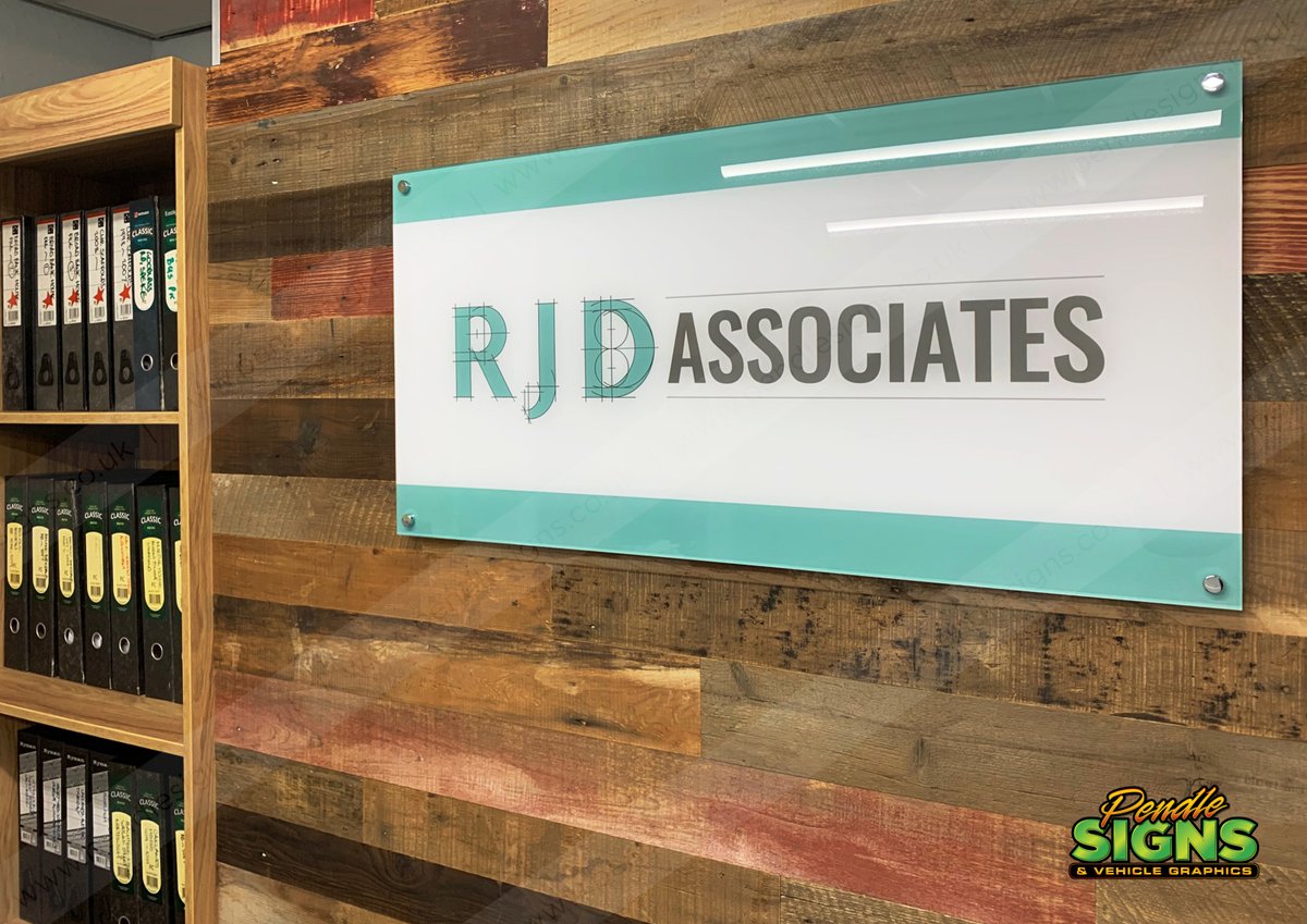 Delighted to have worked on this one for RJD Associates. Some gorgeous internal acrylic plaques and some frosted graphics to suit above the door. Looking good guys! Manufactured and installed by <a href="/PendleSigns/">Pendle Signs</a>  #signs #signage #graphics #branding #signdesign