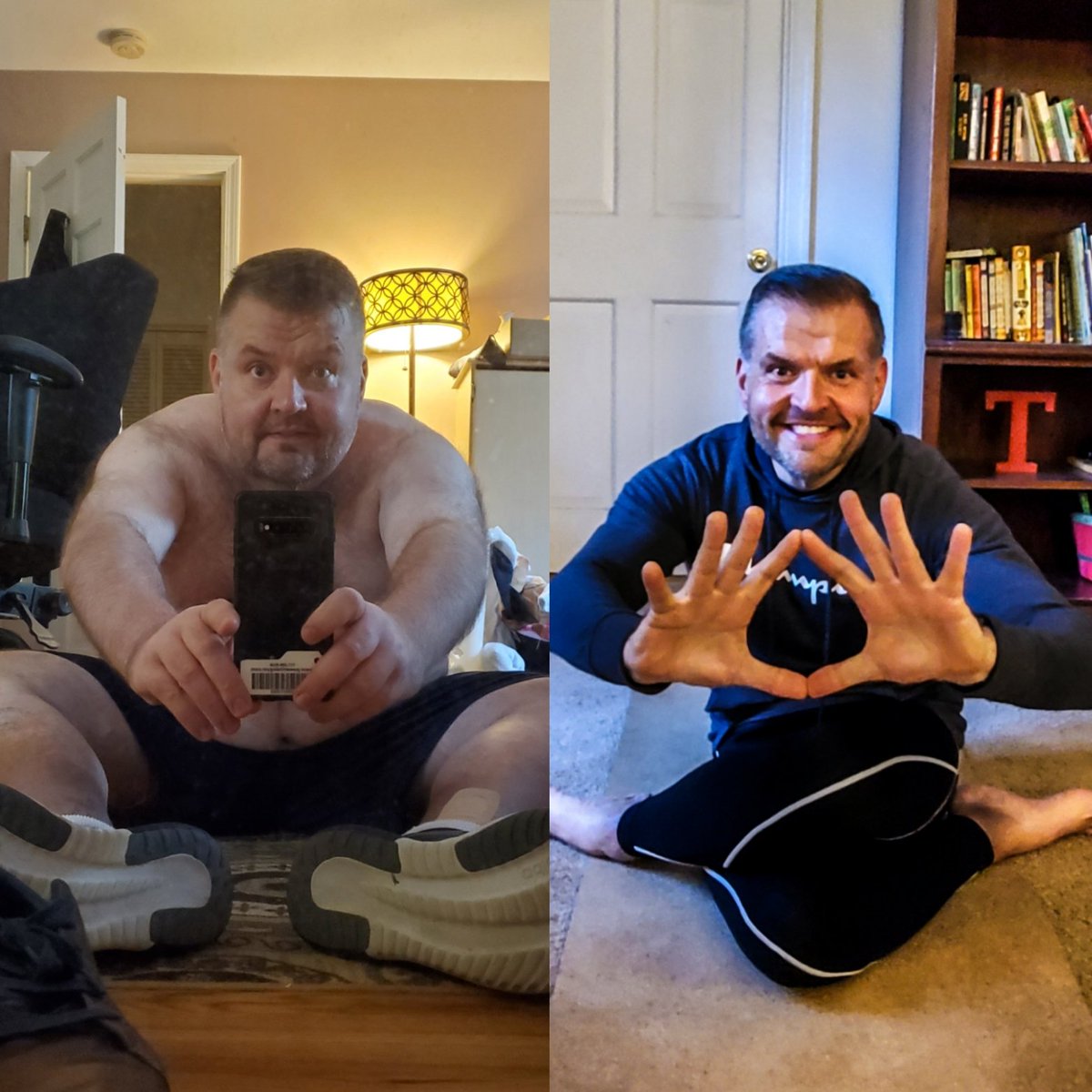 christoohey's tweet photo. The best result gained from @ddpyoga is the control over my body.
Anyone who is/has been as heavy as I was should relate to the need to prepare and think out moving.
Today I don't have to think - I just move.
Aug 20 vs Nov 21
#ddpyoga #positivelyunstoppable #myUpgradeInProgress https://t.co/LhKGvuNas8