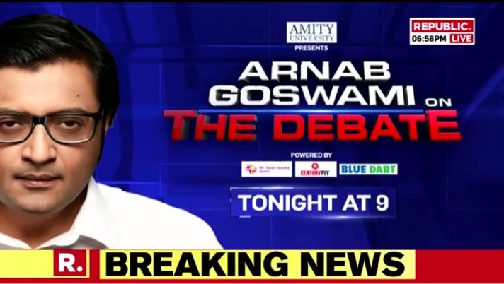 Coming up tonight 🤗
#ArnabGoswami #DebateTonight