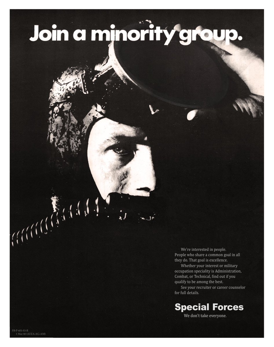 enexdi's tweet photo. As a thank you to our military service men and women, enexdi will send a vintage Special Forces recruiting poster (see below) to any active duty or veteran member of the military at no cost, just email us your name and address at info@enexdi.com #VeteransDay2021 https://t.co/RON9ny2PYm