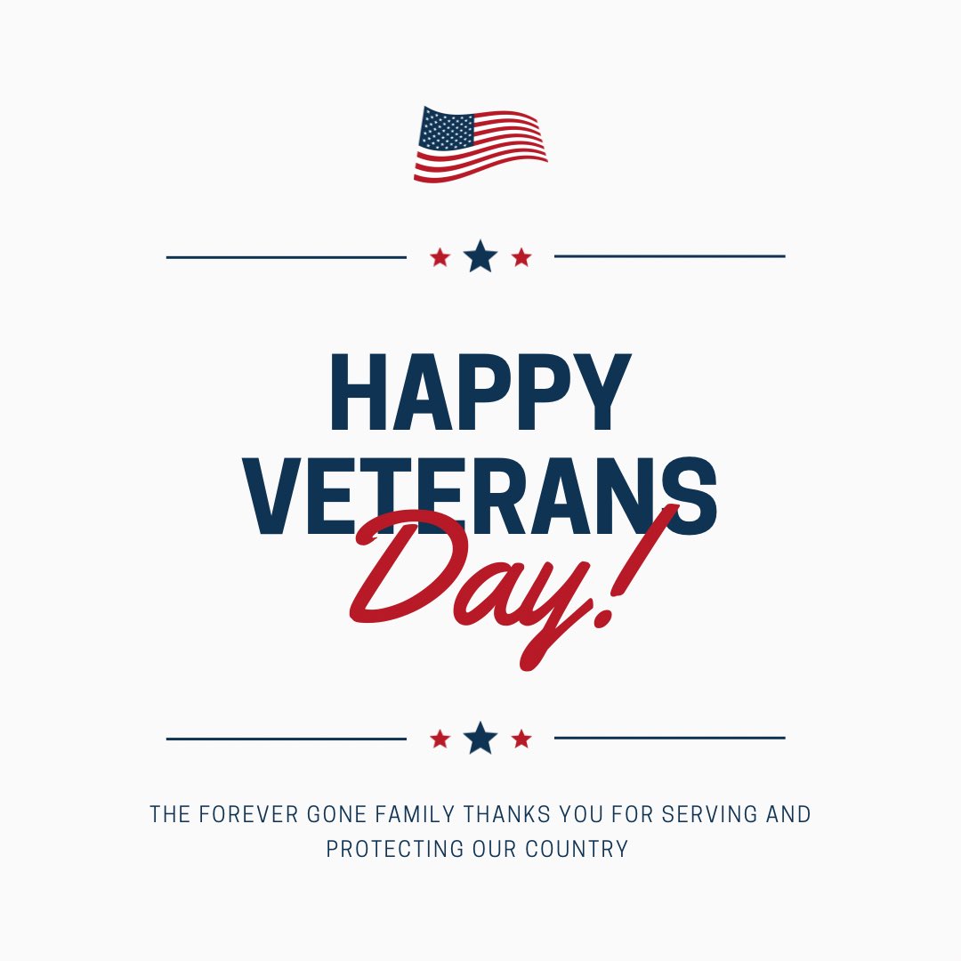 ForeverGonePC's tweet photo. Thank you to all our Veterans and active Military service men and women who protect our country and our freedom. Happy Veterans Day🇺🇸🇺🇸🇺🇸 - The Forever Gone Pest Control Family https://t.co/wNhwQJMtvN