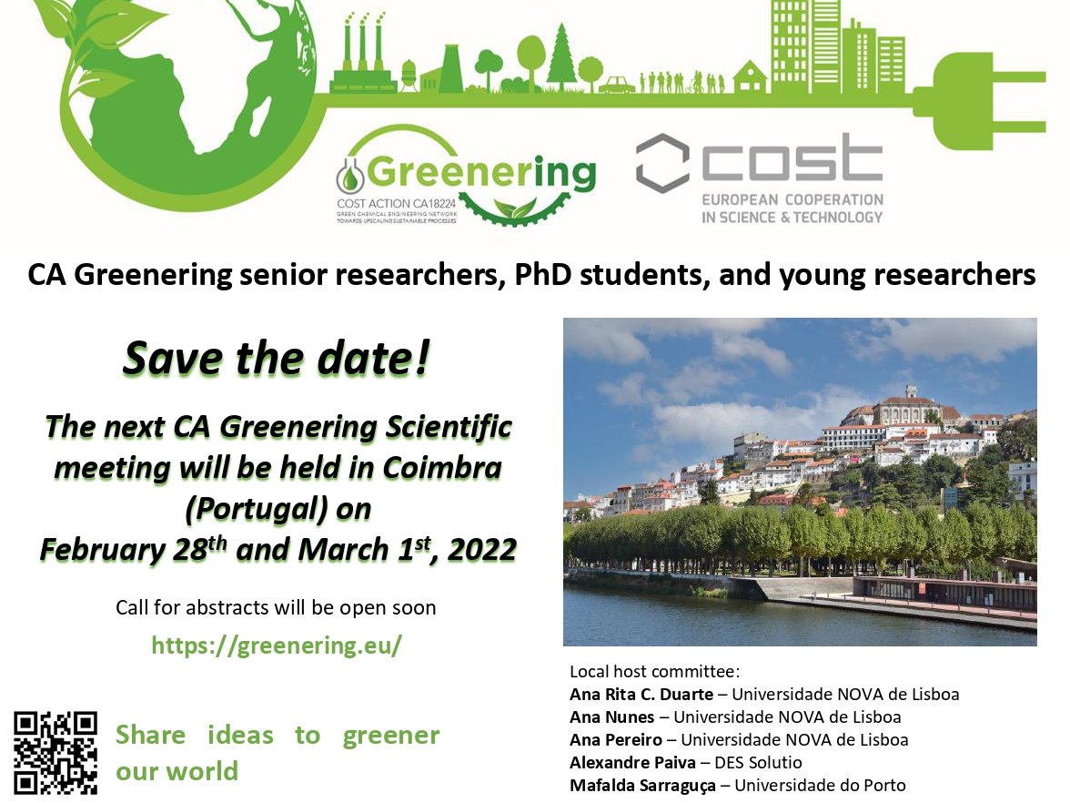 CA Greenering meeting
Save the date!