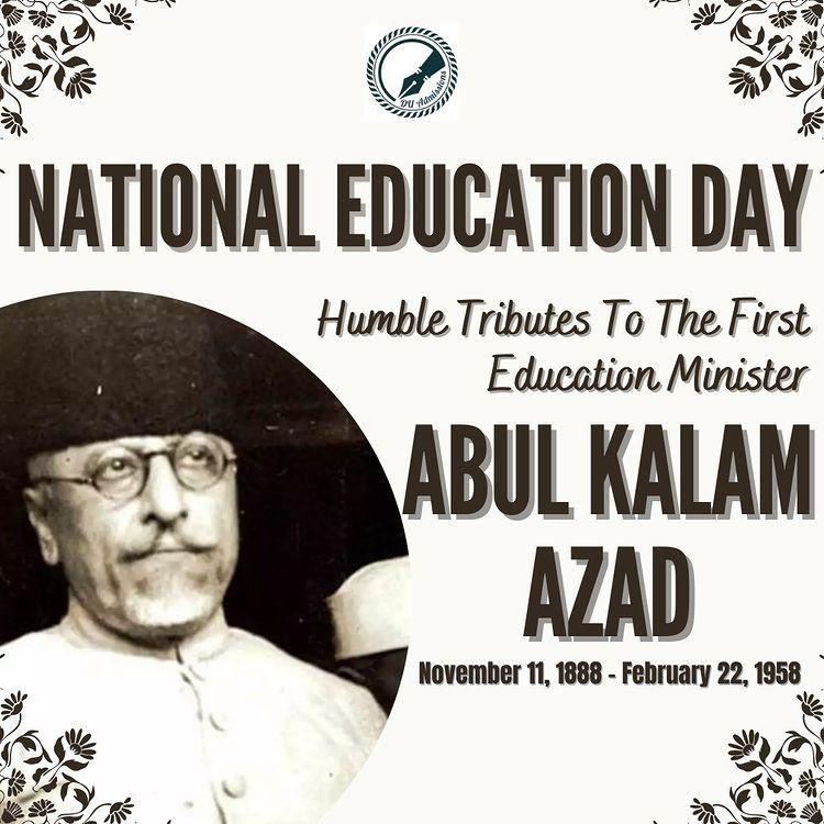 RahulNarwalMain's tweet photo. Tributes to the first education minister, veteran freedom fighter, and Bharat Ratna Maulana Abul Kalam Azad Ji on his birth anniversary. He will always be remembered for his enduring contribution to the field of education.

#AbulKalamAzad
#NationalEducationDay
#EducationDay https://t.co/xNUDhs3kSI