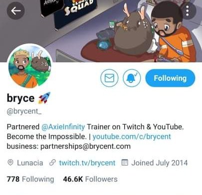 tabili_p's tweet photo. Supporting brother @brycent since he was 40k to 50k to 60k to 70k and now our brother @brycent is in 120k followers!
Congrat brother!
Watching you on twitch and  joined one of the @LootSquadGG aspiring scholars. 
#waitlisted waiting to be onboarded 🤗.
Can't waitttt 😇🎉💖 https://t.co/wWPYYKKzyy
