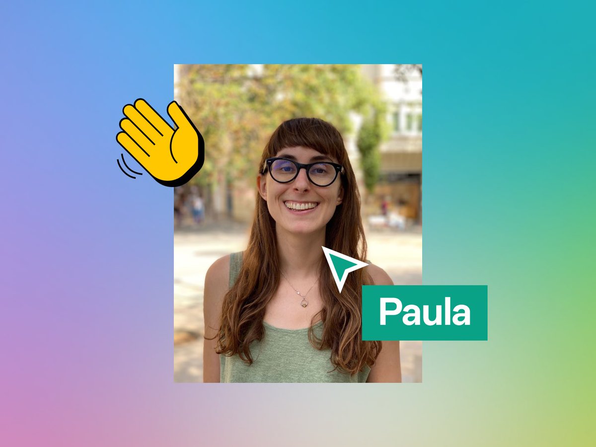 Say hola to Paula! 👋 After a career in fashion design, Paula wanted to work on solutions that help people in their day-to-day interaction with digital tools. We’re very excited to have her on the team!