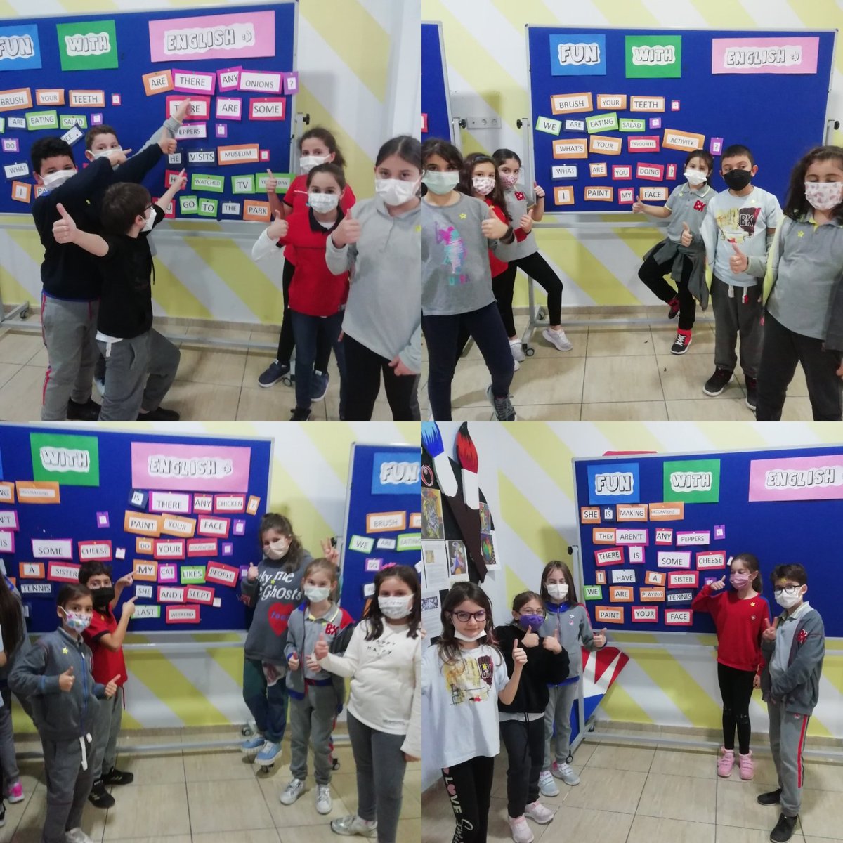 deryaengnbyrktr's tweet photo. Hip hop hurray, Today is English Day🎈We play games and have fun🥰
#funwithenglish
#4thgrades
#corlubk
@omerfarukozer @SedefYalm1 @bkmatthewbenton @SedaSigarErcan https://t.co/AiMNQB4tic