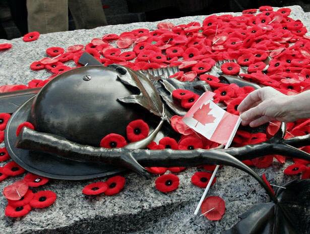 markdlambert's tweet photo. Thank you to all of the brave men and women who have served our country to preserve our freedom. #CanadaRemembers #LestWeForget https://t.co/93YXHnjYT5