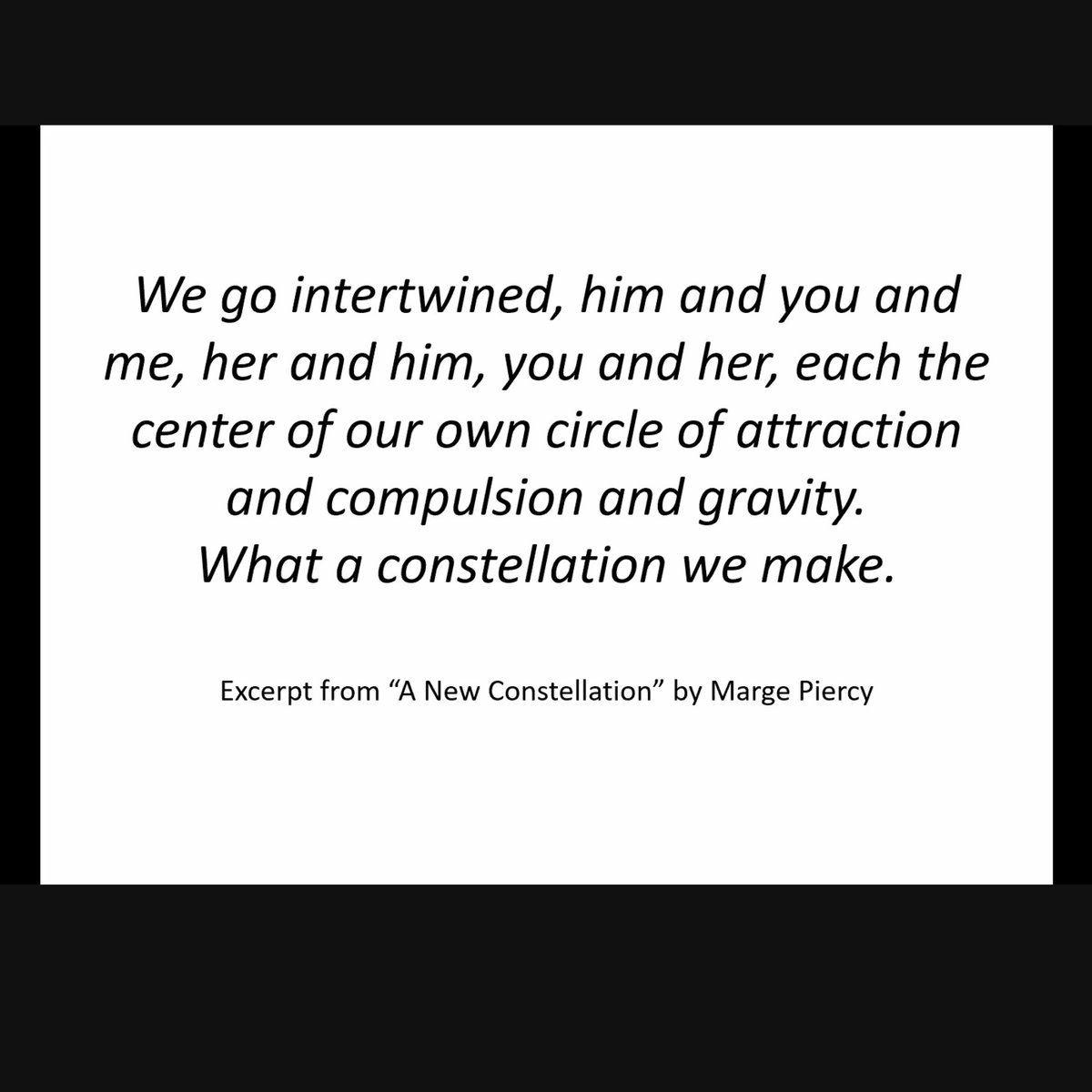 Today we are talking about relationship centeredness &amp; the professionalism of teaching.

We start with a quote by Marge Piercy. 

What does this quote evoke for you as you think about our work as educators?

#meded #MedTwitter 
@MLRobertsonMD <a href="/kavitachapla/">Kavita Chapla</a> <a href="/r_rlevine/">RLevine</a>