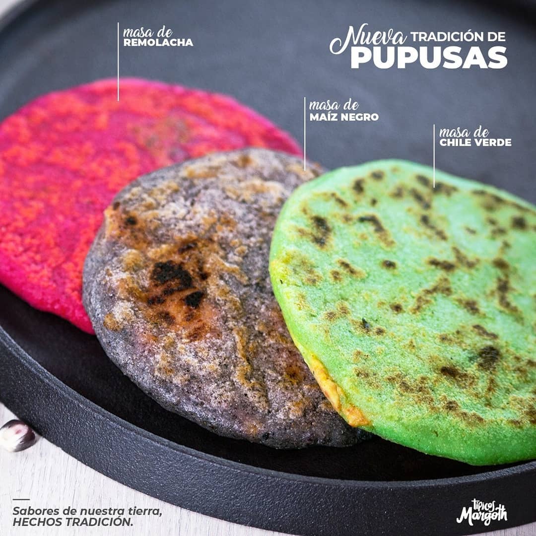 gastrosv's tweet photo. Para los pupusofagos innovadores, les dejo la oferta de pupusas de @TipicosMargoth donde están usando vegetales y tipos de maíz (azul) para darle color a esos discos de maíz relleno.
#streetfood #pupusas #pupusulandia #salvadoreña #cocina #Foodie #foodsv #foodlove https://t.co/UPC1iX2jAL