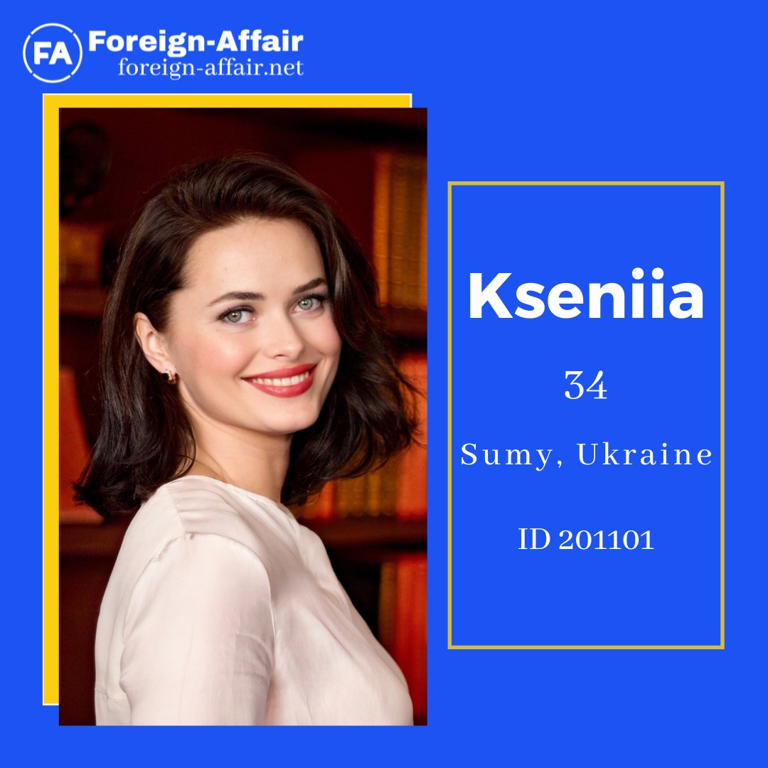 Foreignaffair2's tweet photo. #FeaturedProfile Meet Kseniia here! 👉 https://t.co/bpHgbxKtJv
Kseniia is a 34-year-old, green-eyed, single woman with a 2-year-old son living in Sumy, Ukraine. She has a master's degree in Education and is currently working as a teacher.
#ukrainiandating #internationaldating https://t.co/wfTa8261uR
