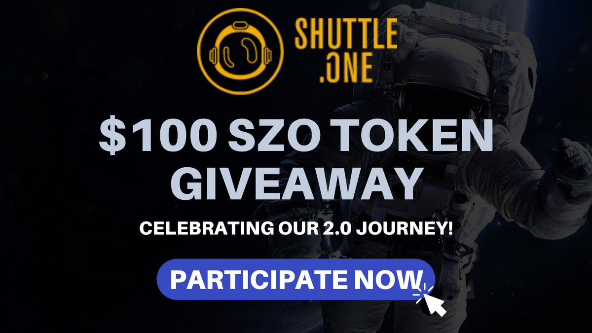 shuttle_one's tweet photo. Celebrating the first step towards our 2.0 journey🥳🚀

5 #Lucky participants will share $100 worth of $SZO #tokens💰

✅Follow us ➡️ @shuttle_one 
✅Join us on TG ⬇️
https://t.co/Ty95mT8lMC
✅Tag 3 friends and tell us what you like about website V2🔥

#XTZ #Tezos #DeFi #Giveaway https://t.co/sXNZsq8Zp8