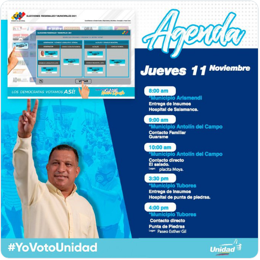 emiro_maldonado's tweet photo. Nuestro @alfreditodiaz  sigue batallando recorriendo TODOS los rincones de la Isla, de aquí de Guarame ahora vamos para El Salado en Contacto Directo en la Plazita Moya, asiste y comparte...
#YoVotoUnidad  
#AquiEstamos
#MudYUnidadSomosTodos
#ConAlacranesNada
#ResteadosConAlfredo https://t.co/xBW5KV8AdP