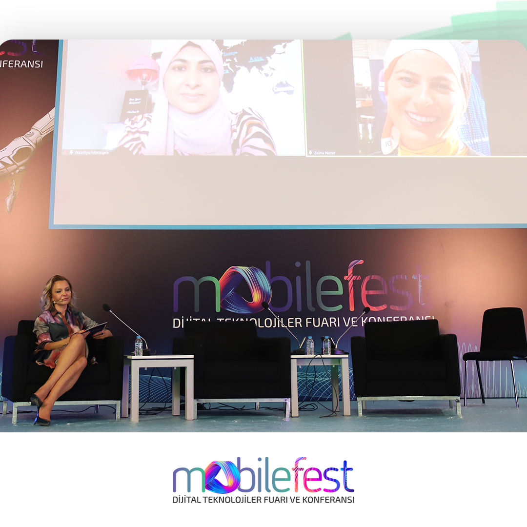 mobilefestnet's tweet photo. Moderatörlüğünü Işılay Ündemir’in gerçekleştirdiği, ‘Teknolojide Kadınlar: Daha İyi Bir Gelecek’ paneli, Zeina Nazer ve Naadia Moosajee’nin katkılarıyla gerçekleştirildi! 👊 

#Mobilefest #İşiniziGeliştirin #Teknoloji #Dijital #TeknolojideKadınlar #Fuar #Panel https://t.co/4ztdt2PlaS