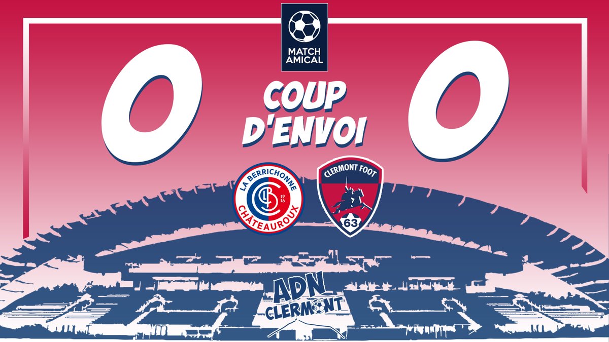 AdnClermont's tweet photo. ⏱ | 𝗖𝗢𝗨𝗣 𝗗'𝗘𝗡𝗩𝗢𝗜 (0-0)
C’est parti (il y a 20 minutes) !! #LBCCF63

#AllezClermont  🌋🔴🔵 https://t.co/tnF7FETyCn