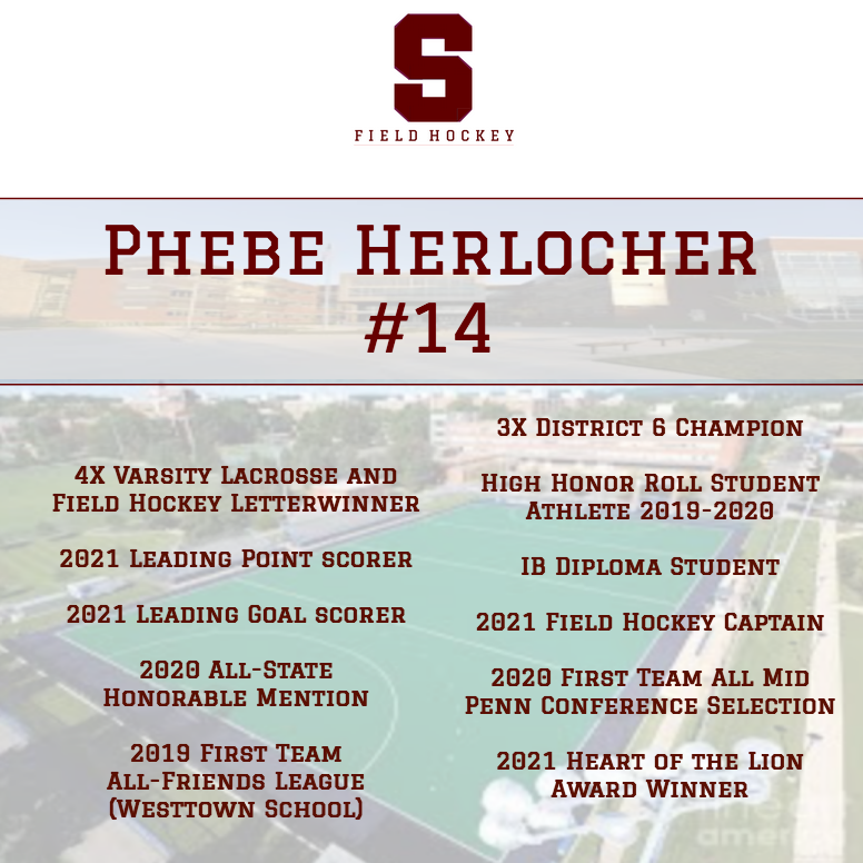 scasdathletics's tweet image. We continue our recognition of our student-athletes &amp;amp; their collegiate commitments w/ Phebe Herlocher of @scfhockey, who will head to Drexel University to continue her academic &amp;amp; athletic careers! Thank you for being a great Little Lion, &amp;amp; best of luck in your next chapter!