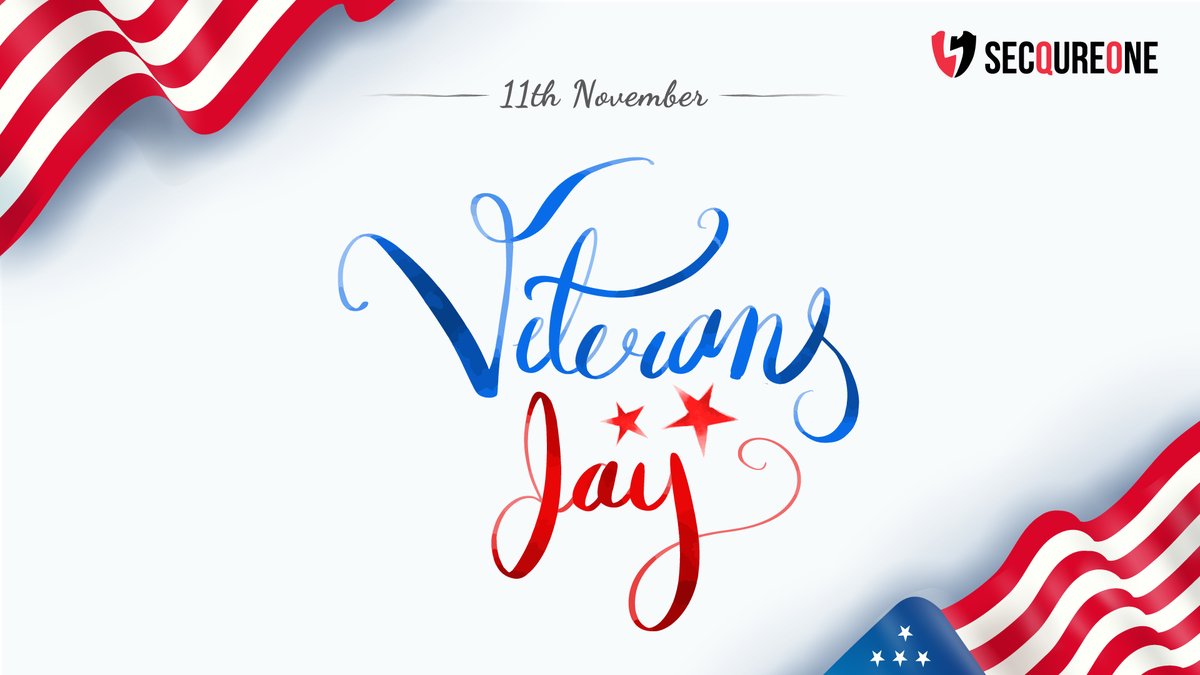 secqureOne's tweet photo. Happy Veterans Day...!

#veteransday #veterans #secqureone #staysecure #SQ1shield #cybersecurity https://t.co/Knl4PAeoky