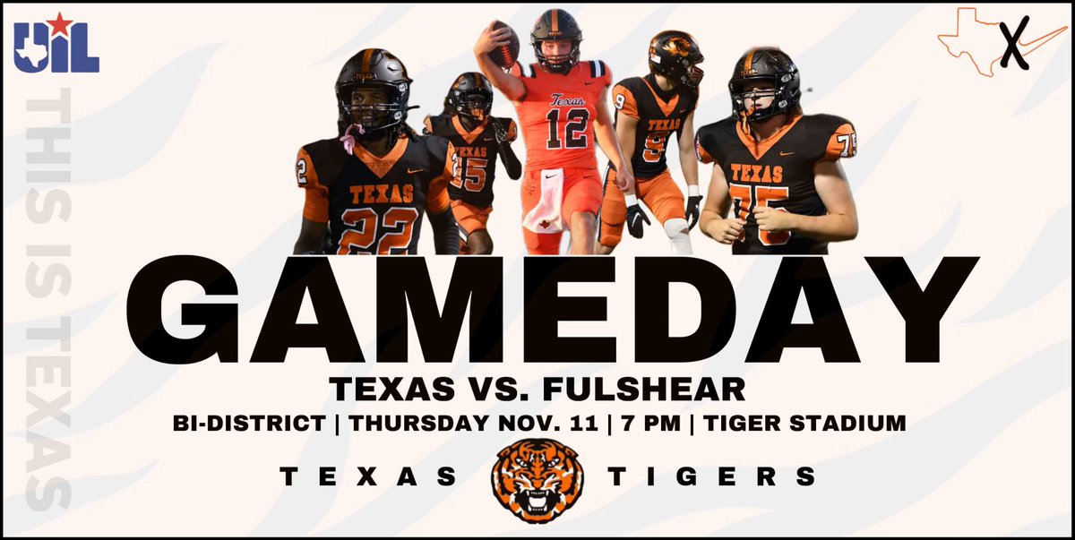 Texas High Tiger Football 🏈 tweet media