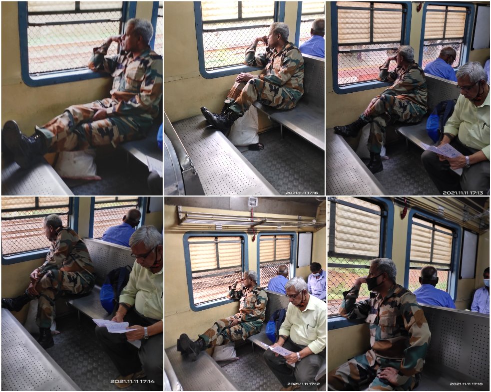 mumbaimatterz's tweet photo. #Mumbai
Shocked by the behaviour of #IndianArmy man inside a #MumbaiLocal at CSMT. Wasn't wearing a Mask &amp; when asked to wear, kept his boots on opp seat in defiance. Spat out of the window. Finally when he saw himself being clicked, he removed his shoes &amp; masked himself. https://t.co/7glzalKy82