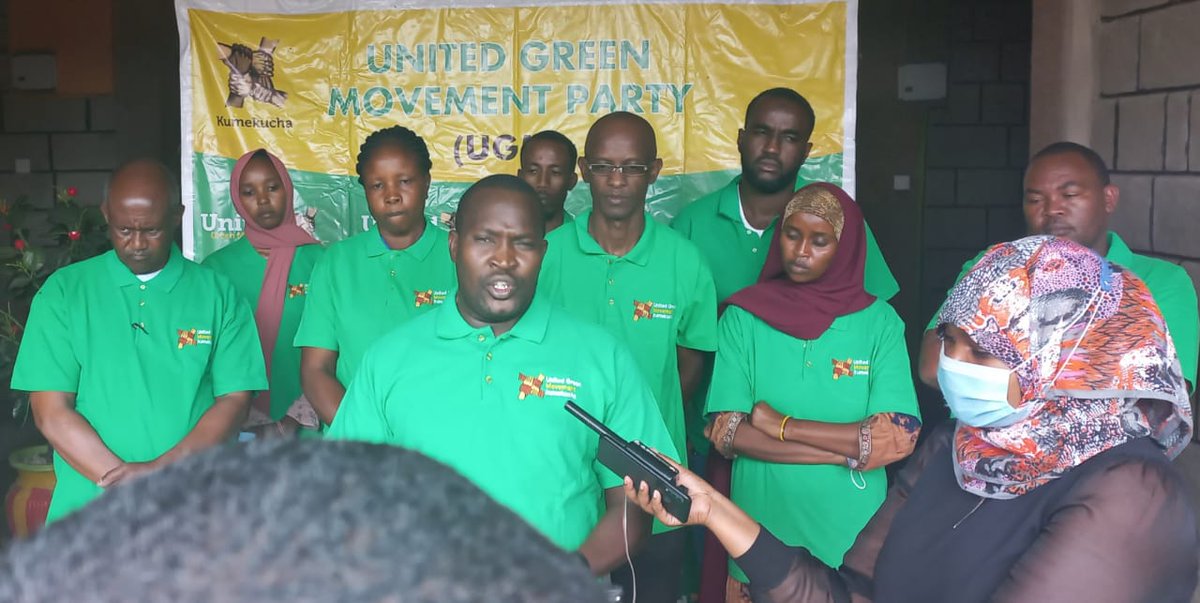 Conducted a clinic for a cross section of <a href="/UGMParty/">United Green Movement</a> aspirants in Isiolo County today. The County is important to our Party because of the persistent drought and resource based conflicts. We shall do whatever, to win the 15 elective seats at the County <a href="/hamisazaja/">Hamisa Zaja.</a> <a href="/globalgreens/">Global Greens</a>