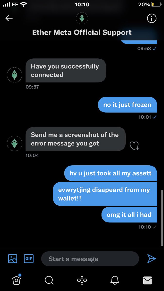 SaifulLimon3's tweet photo. @maninaction10 @EthereumMeta @CoinMarketCap @PancakeSwap it is a scam# they took all my coins from coinbase wallet. gave me a link to get my miney back for ETHM . than tht link wiped out my account!!🥲🥲 https://t.co/TT3J1DcqGJ