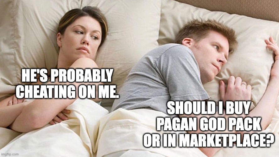 billartph's tweet photo. Every guy's dilemma before going to bed. 

#paganGod #inoworlds #Pagan_Meme #chiefmemologist #funnymeme #nfts https://t.co/0FvDJnYjZi