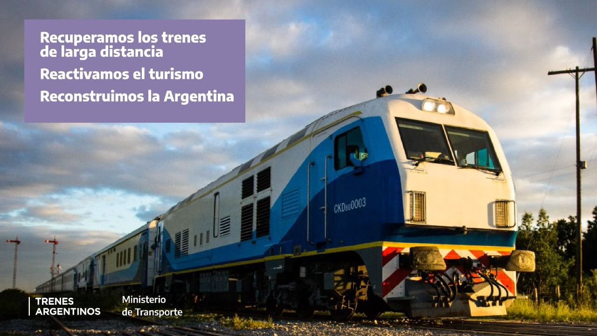 MartinMarinucci's tweet photo. 🚊El furor por los trenes de larga distancia permitirá reactivar el turismo en grandes ciudades durante la temporada de verano.

El viaje en tren combina la prestación de un servicio de calidad con la accesibilidad de su precio.

#TurismoEnTrenes https://t.co/PYi743UBQM