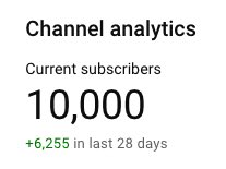 iss_emah's tweet photo. 10,000 Subscribers. Holy...

THANK YOU! 🙏 

I absolutely love the content I'm making right now. 
It means a lot that people are finding it useful enough to consider subscribing ❤️ https://t.co/Y6EDQA7HbO