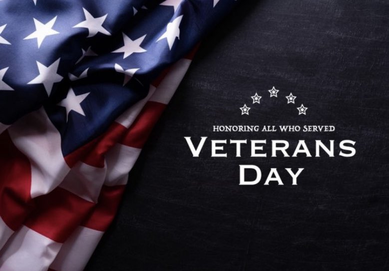 triameli's tweet photo. Happy Veterans Day! Thank you to all the brave men and women who answered the call to protect our country. Freedom isn’t free… but it’s worth fighting for! https://t.co/75SPhLbqpi