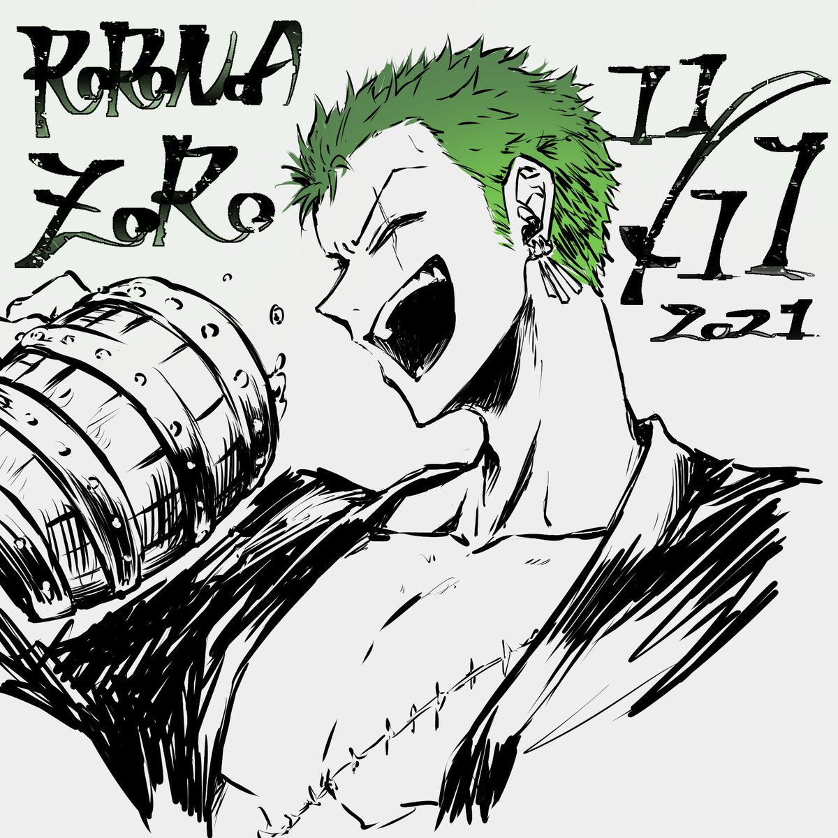ゾロ〜〜〜〜〜〜!!!!!!生まれてきてくれてありがとう 