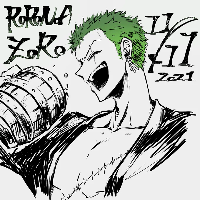 ゾロ〜〜〜〜〜〜!!!!!!生まれてきてくれてありがとう 