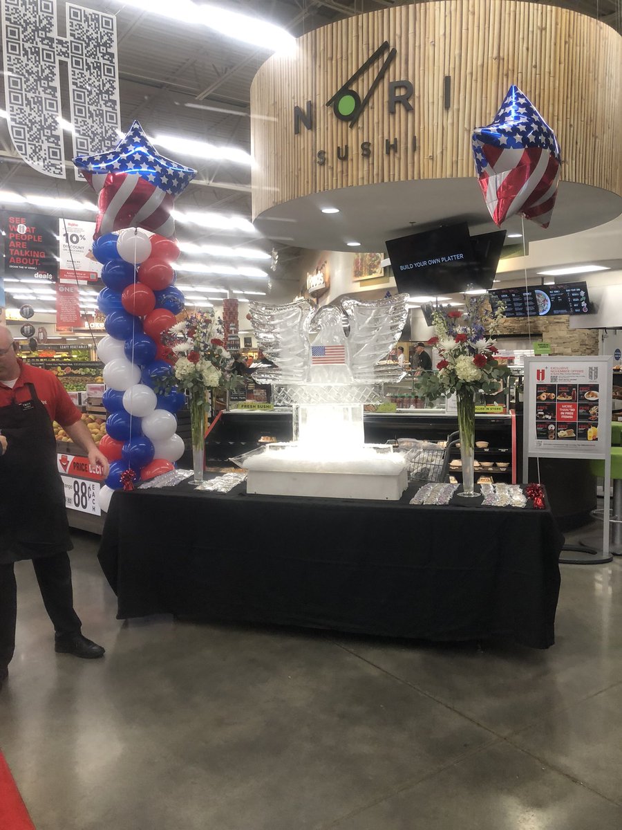 HarleyMilitary's tweet photo. HyVee has done it again, outstanding job serving the veteran’s.  Stopped by this morning with family and had breakfast, food was excellent! https://t.co/XyFzNUZjJU