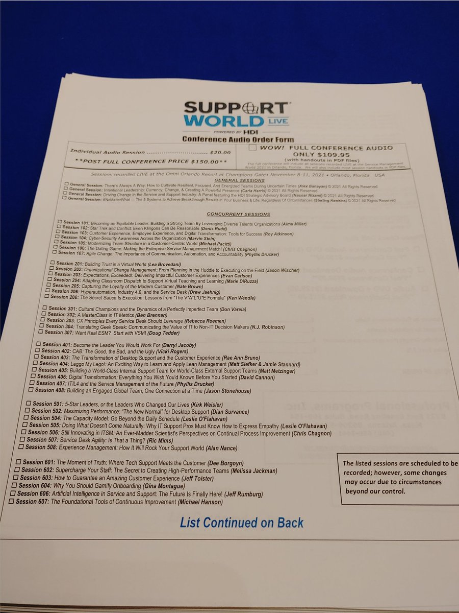 PPIRecording's tweet photo. Did you miss a session? Did you hear something that you love? Don't forget to pick up your audio recordings today at our booth. We are located near registration. The price goes up after today. #SupportWorld #ThinkHDI https://t.co/mMAiW8q2NP